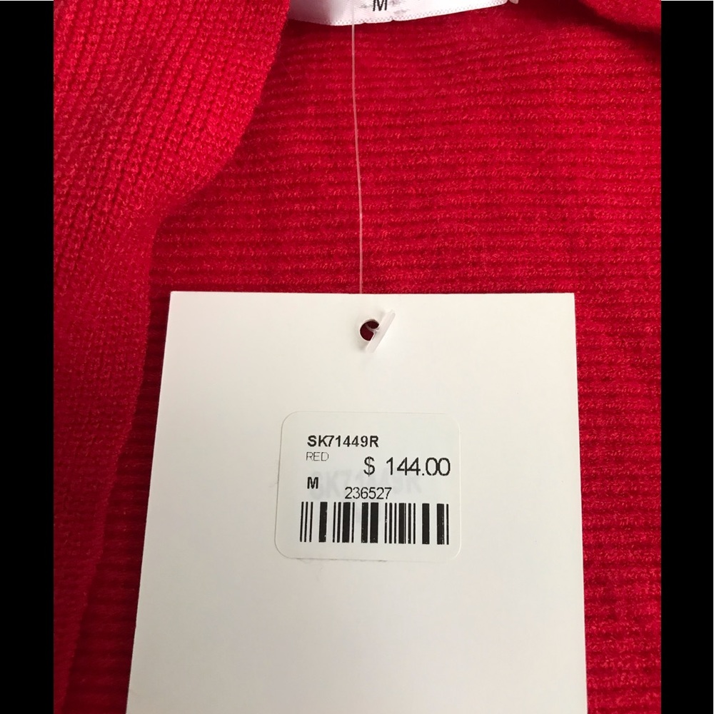 RED NWT Seek The Label RED Shrug/Sweater with Tie - Picture 6 of 7